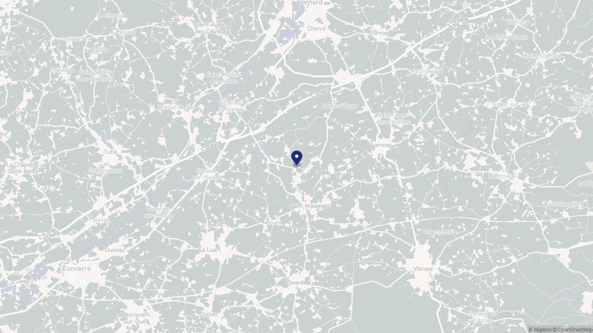 Aperçu cartographique de Saint-Maixent, centré sur la commune
