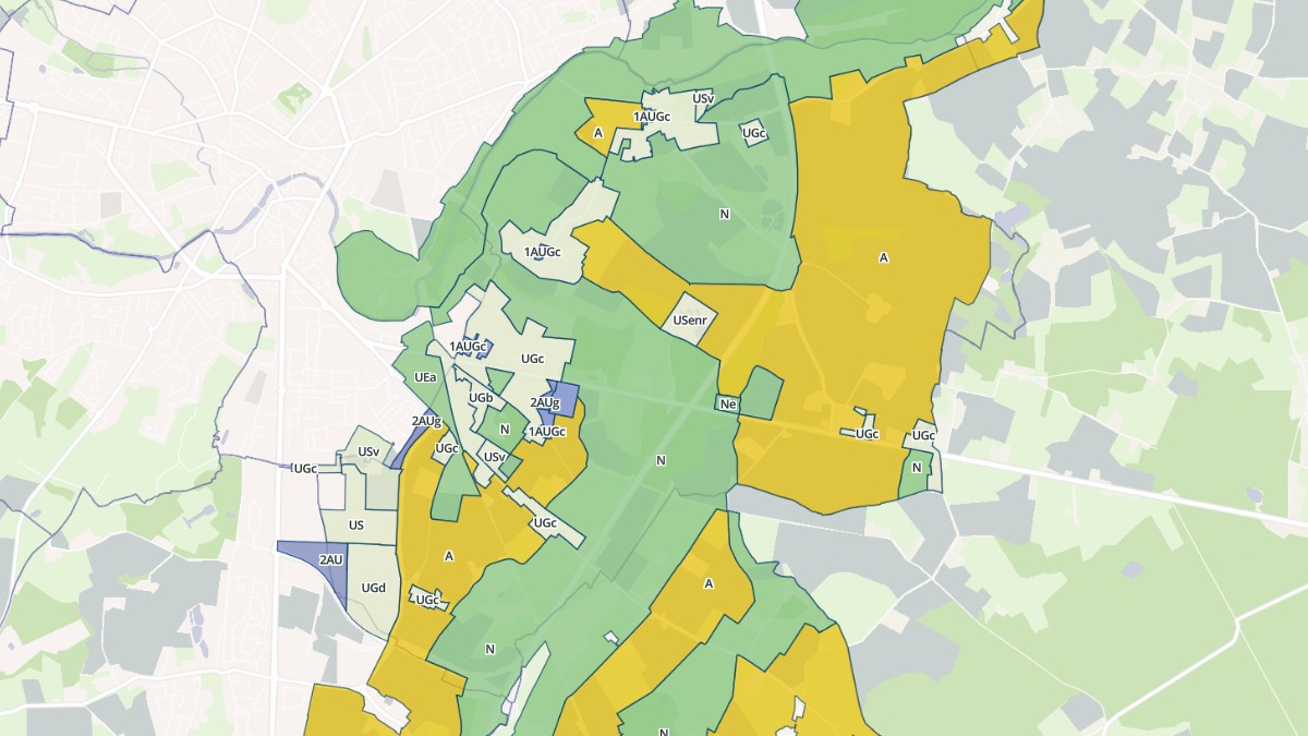 Aperçu cartographique de Saint-Paterne - Le Chevain, centré sur la commune