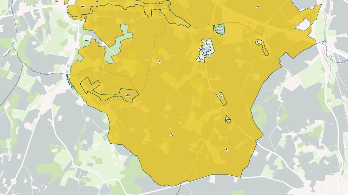 Aperçu cartographique de Saint-Pierre-de-Chevillé, centré sur la commune