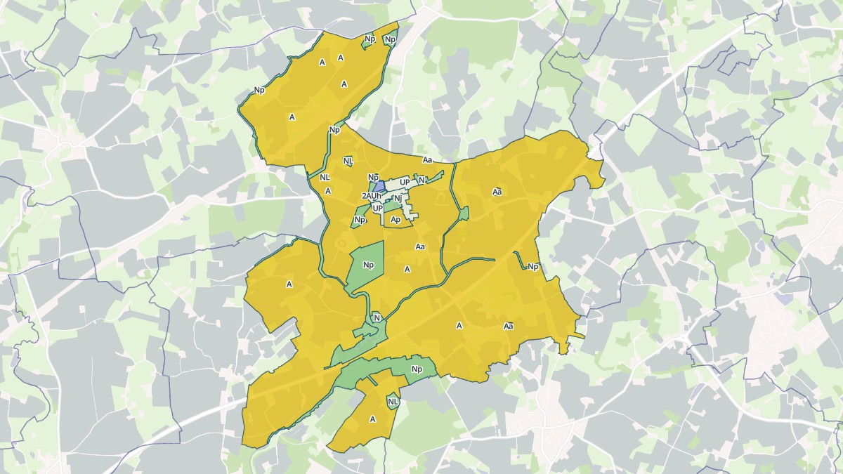 Aperçu cartographique de Souligné-Flacé, centré sur la commune