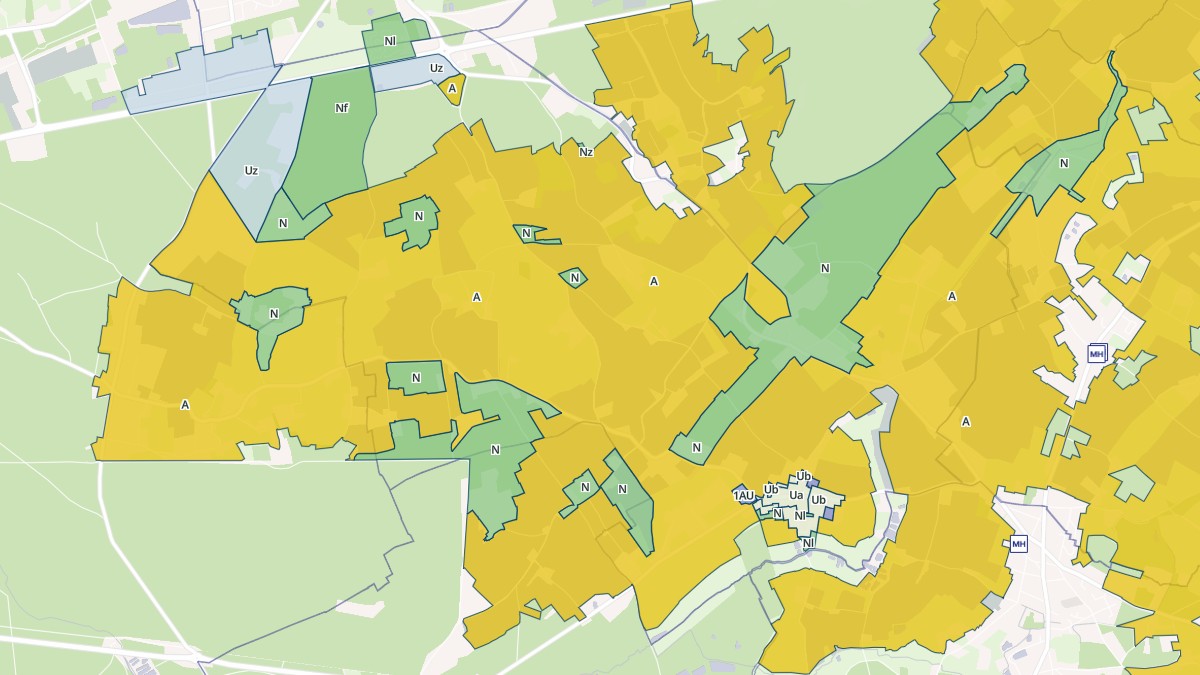 Aperçu cartographique de Soulitré, centré sur la commune