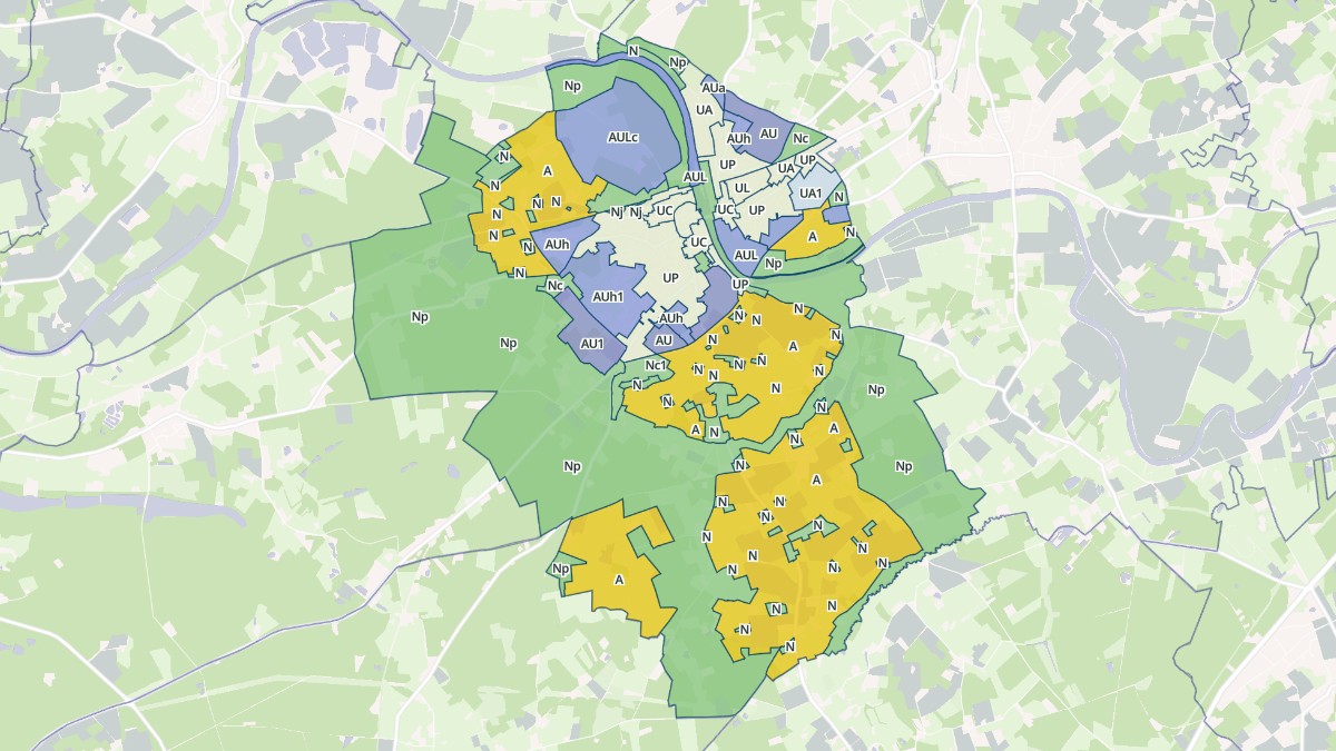 Aperçu cartographique de La Suze-sur-Sarthe, centré sur la commune
