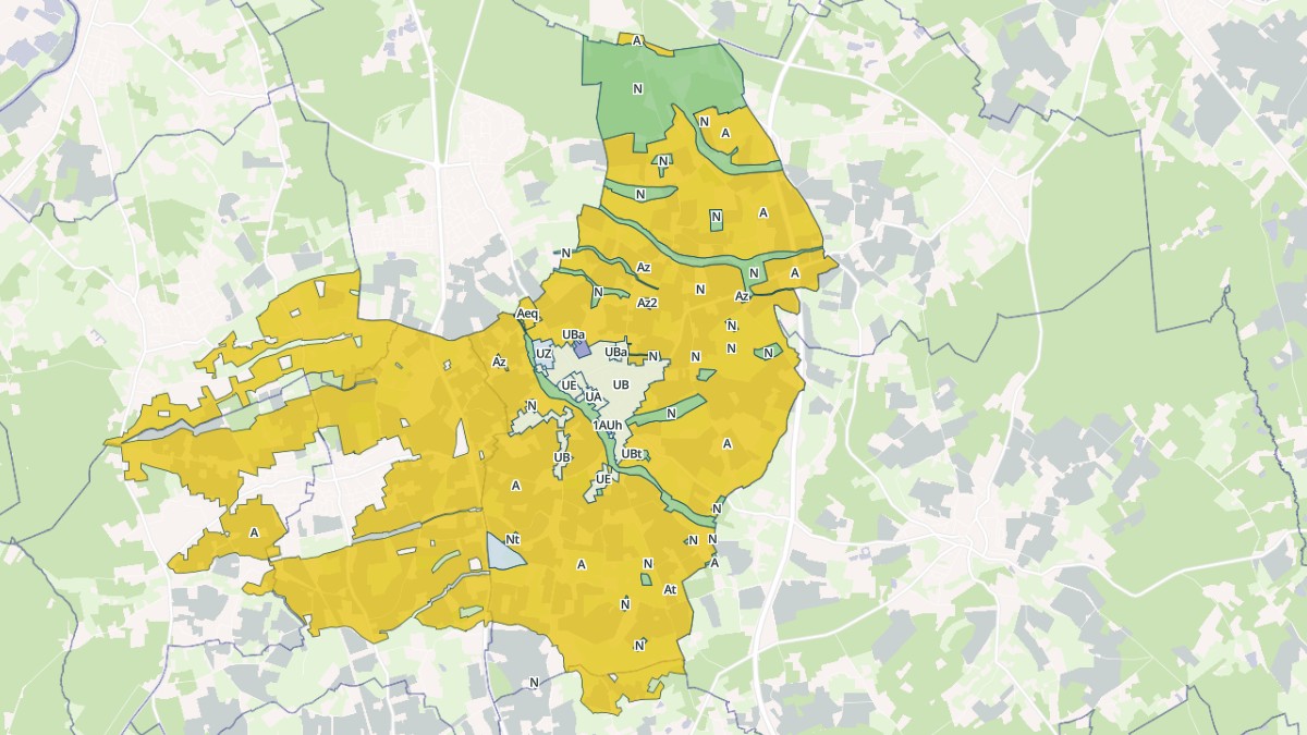 Aperçu cartographique de Teloché, centré sur la commune