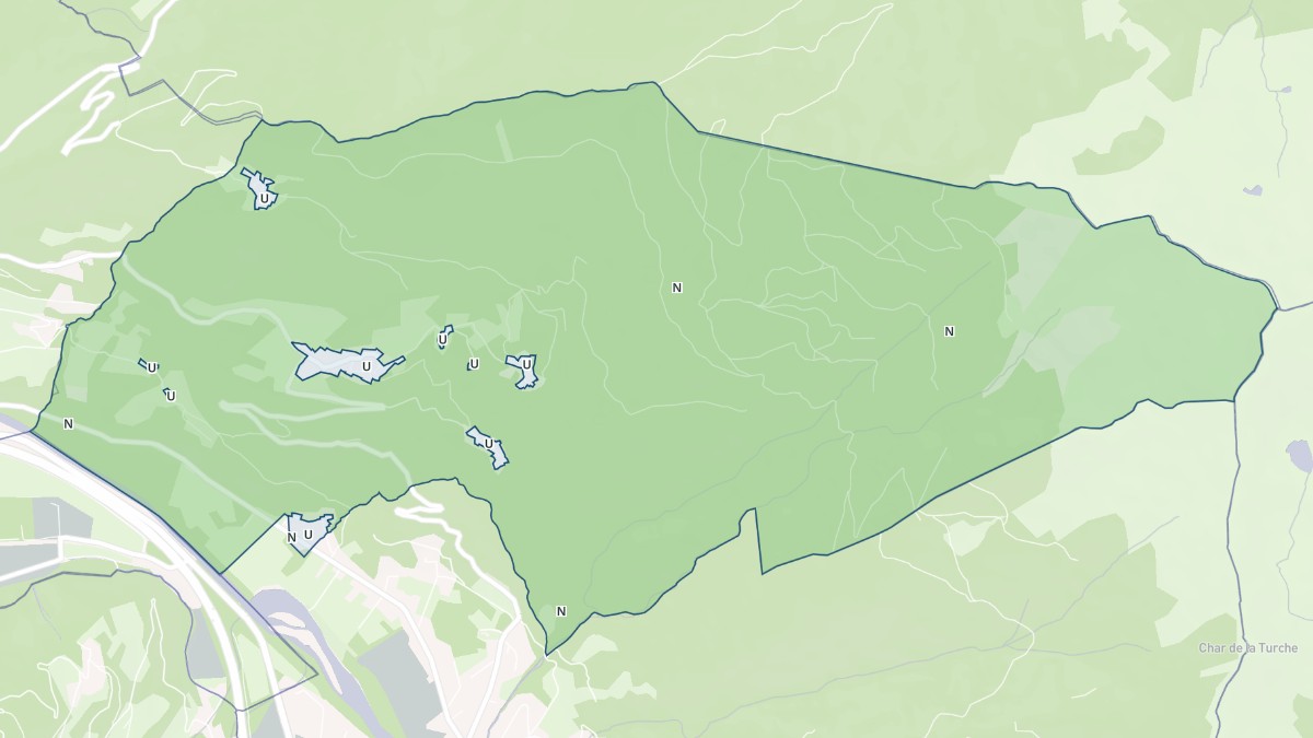 Aperçu cartographique de Bonvillaret, centré sur la commune