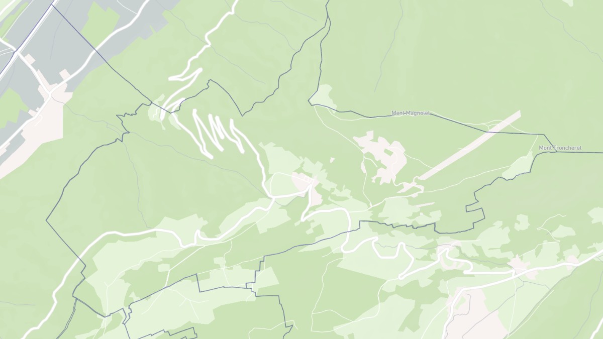 Aperçu cartographique de Champ-Laurent, centré sur la commune