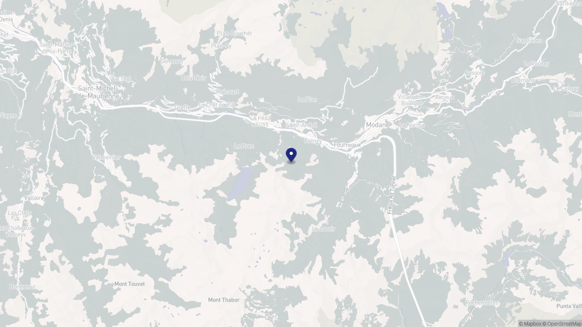 Aperçu cartographique de Freney, centré sur la commune