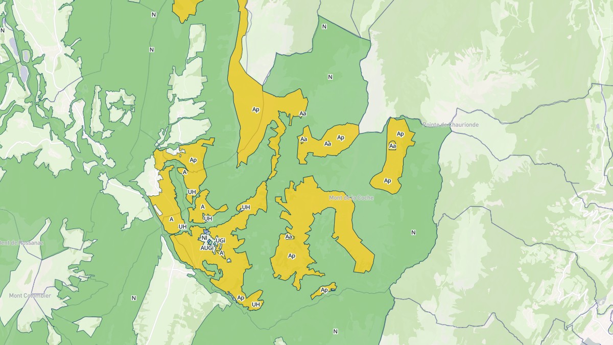 Aperçu cartographique de Jarsy, centré sur la commune