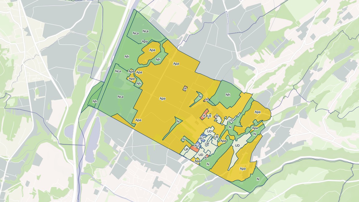 Aperçu cartographique de Laissaud, centré sur la commune