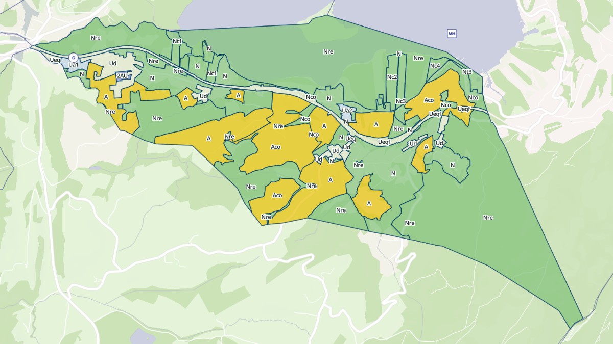 Aperçu cartographique de Lépin-le-Lac, centré sur la commune