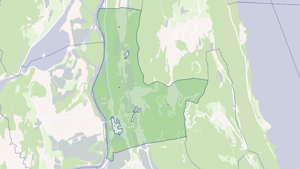 Aperçu cartographique de Lucey, centré sur la commune