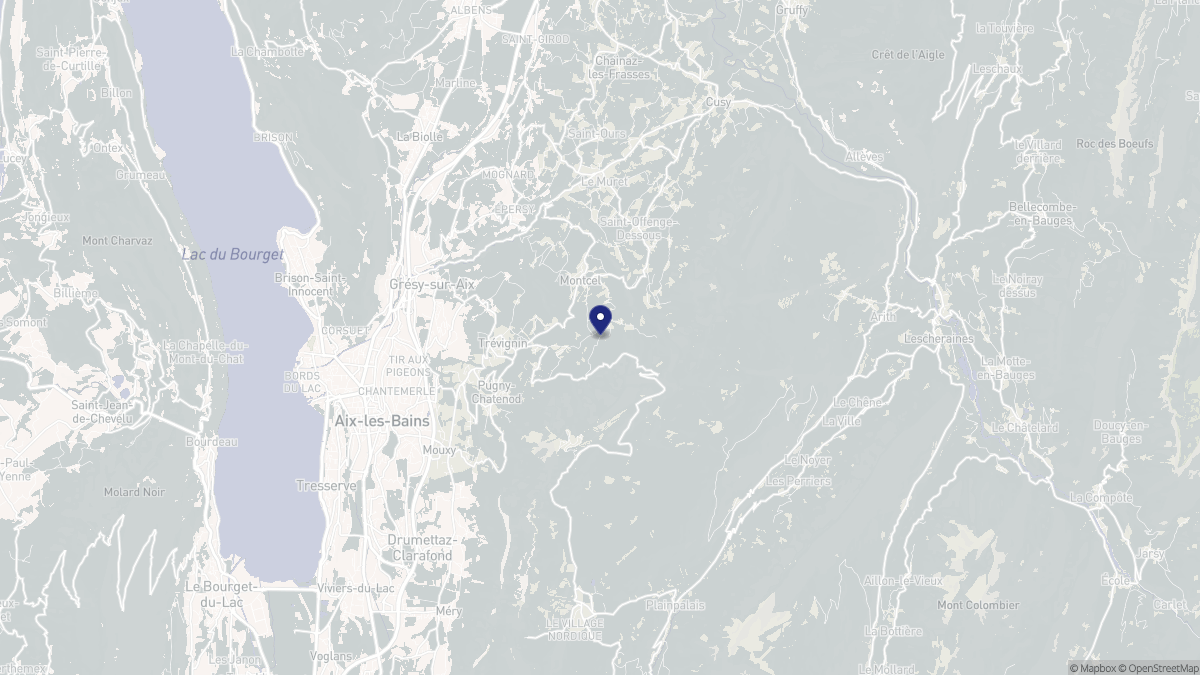 Aperçu cartographique de Montcel, centré sur la commune