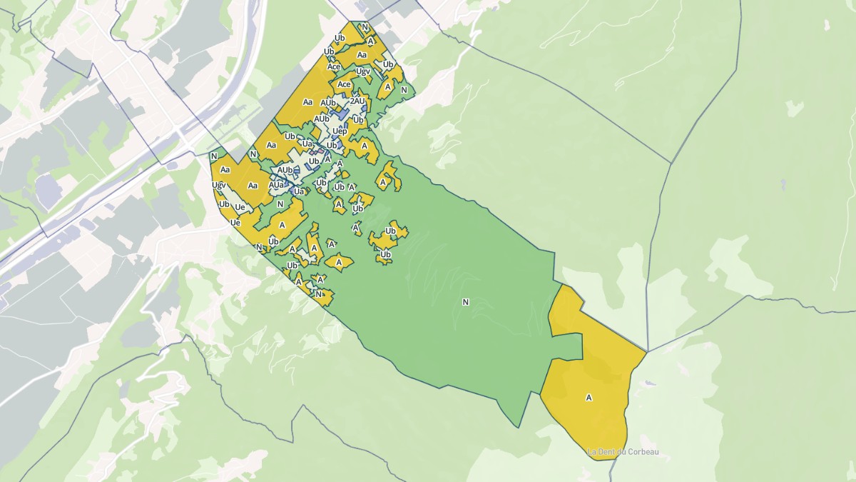 Aperçu cartographique de Notre-Dame-des-Millières, centré sur la commune