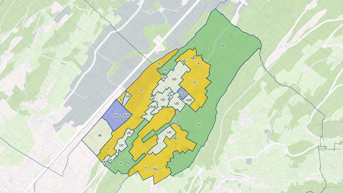 Aperçu cartographique de Rotherens, centré sur la commune