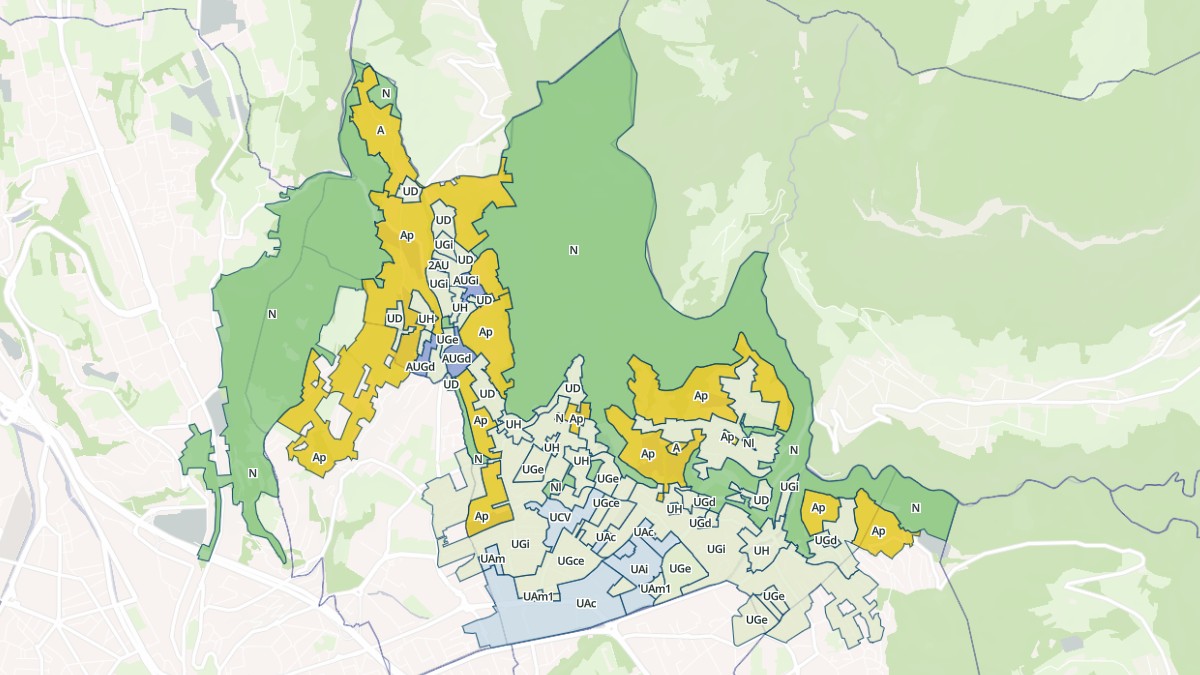 Aperçu cartographique de Saint-Alban-Leysse, centré sur la commune