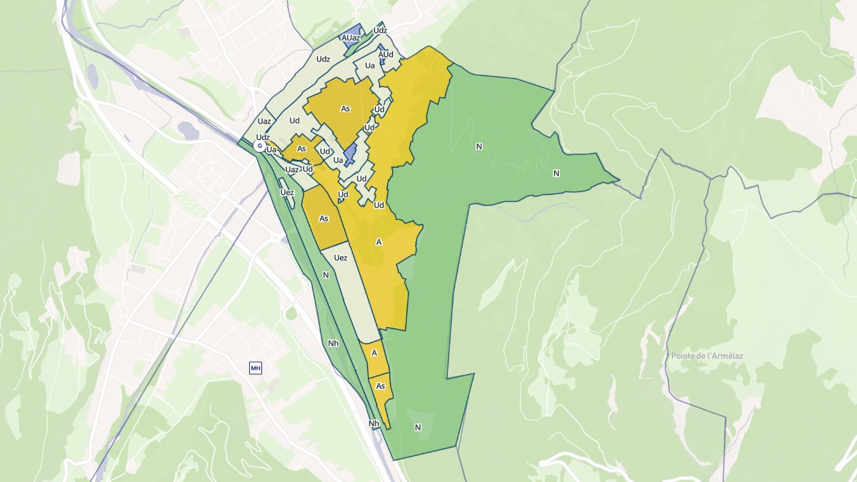 Aperçu cartographique de Saint-Avre, centré sur la commune