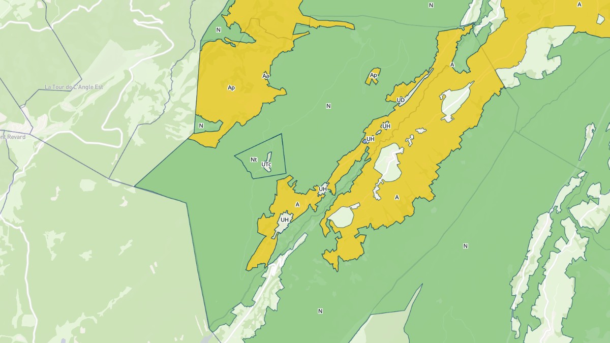 Aperçu cartographique de Saint-François-de-Sales, centré sur la commune