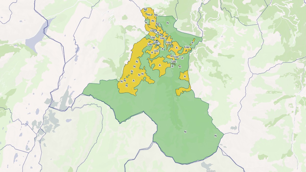 Aperçu cartographique de Saint-Jean-d'Arves, centré sur la commune