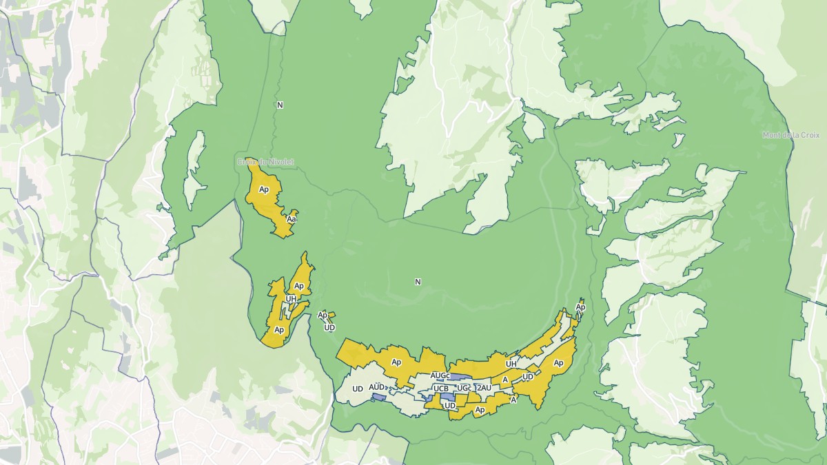 Aperçu cartographique de Saint-Jean-d'Arvey, centré sur la commune
