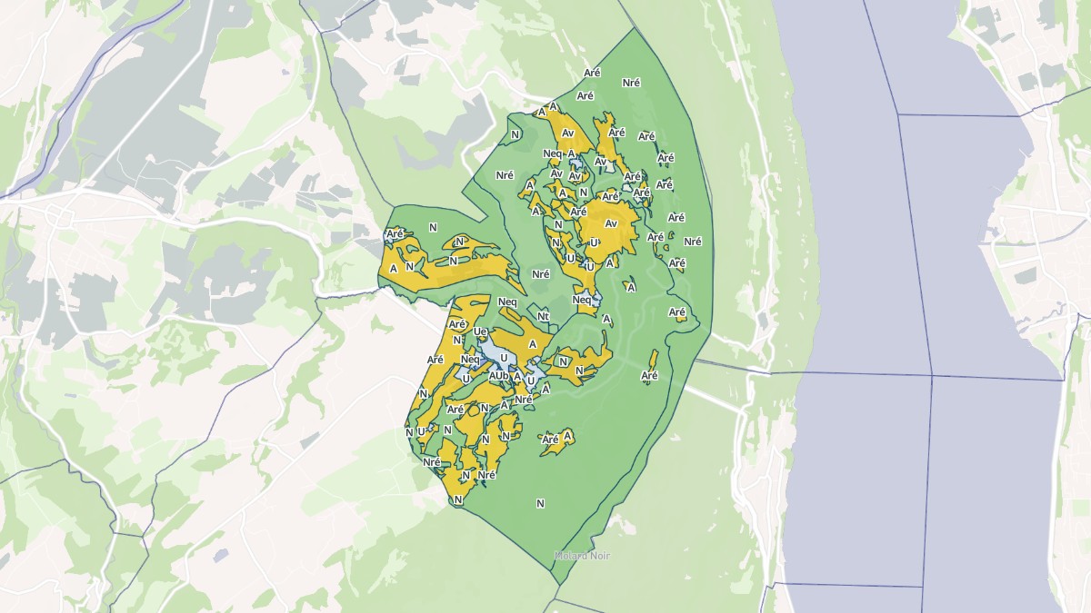 Aperçu cartographique de Saint-Jean-de-Chevelu, centré sur la commune
