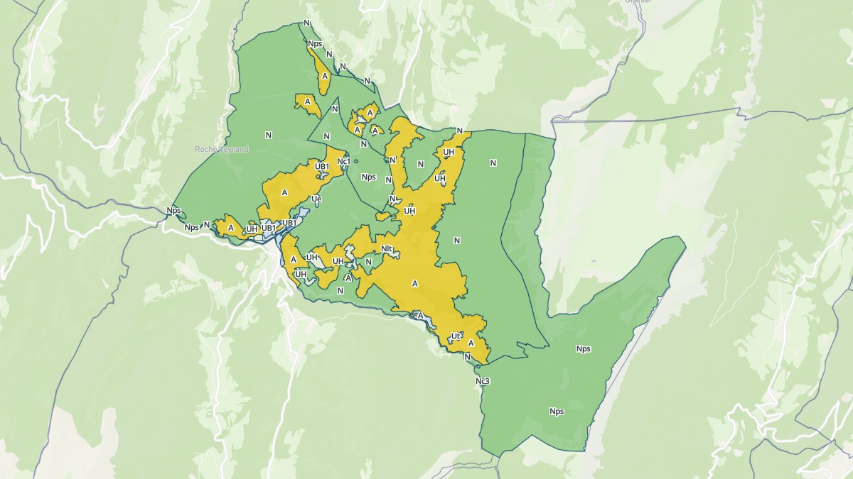 Aperçu cartographique de Saint-Pierre-d'Entremont, centré sur la commune