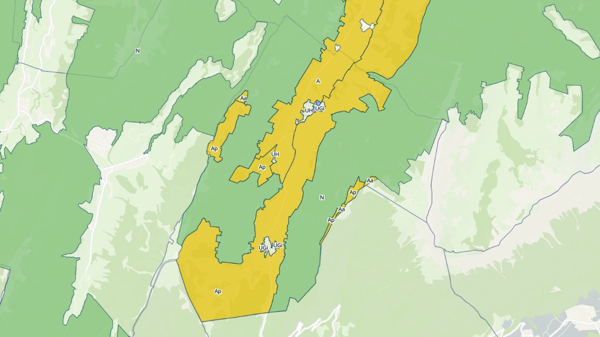 Aperçu cartographique de Sainte-Reine, centré sur la commune