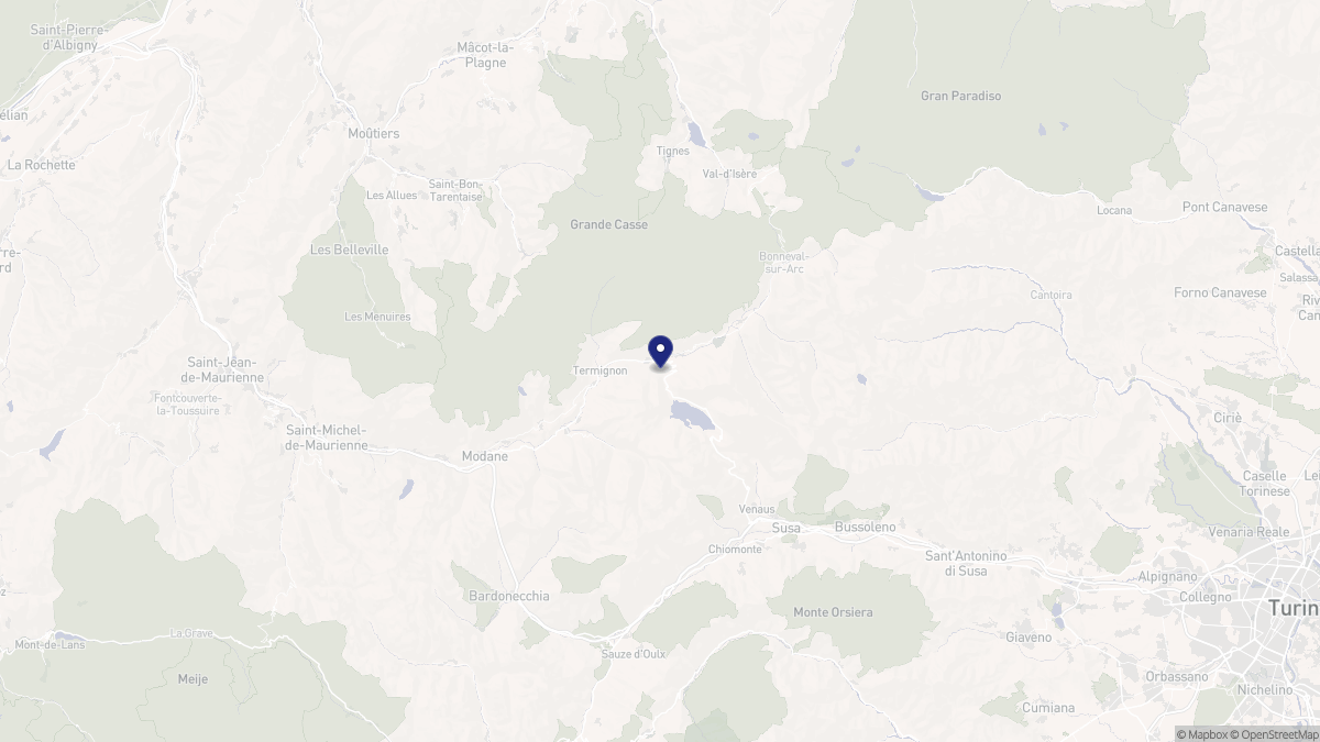 Aperçu cartographique de Val-Cenis, centré sur la commune