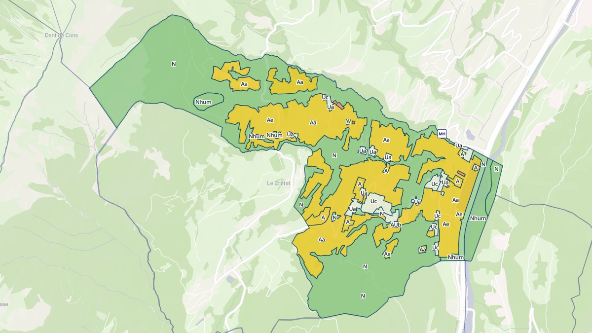 Aperçu cartographique de Thénésol, centré sur la commune