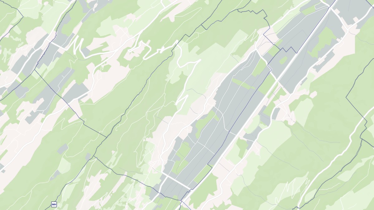 Aperçu cartographique de La Trinité, centré sur la commune