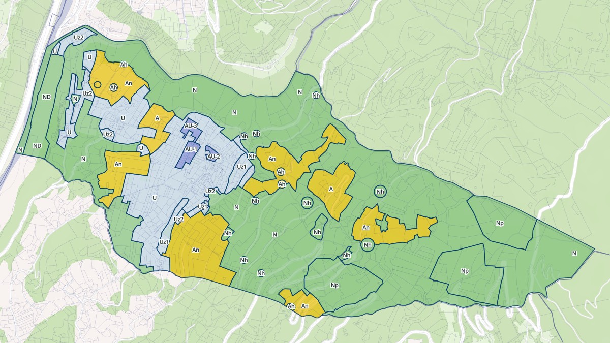 Aperçu cartographique de Venthon, centré sur la commune