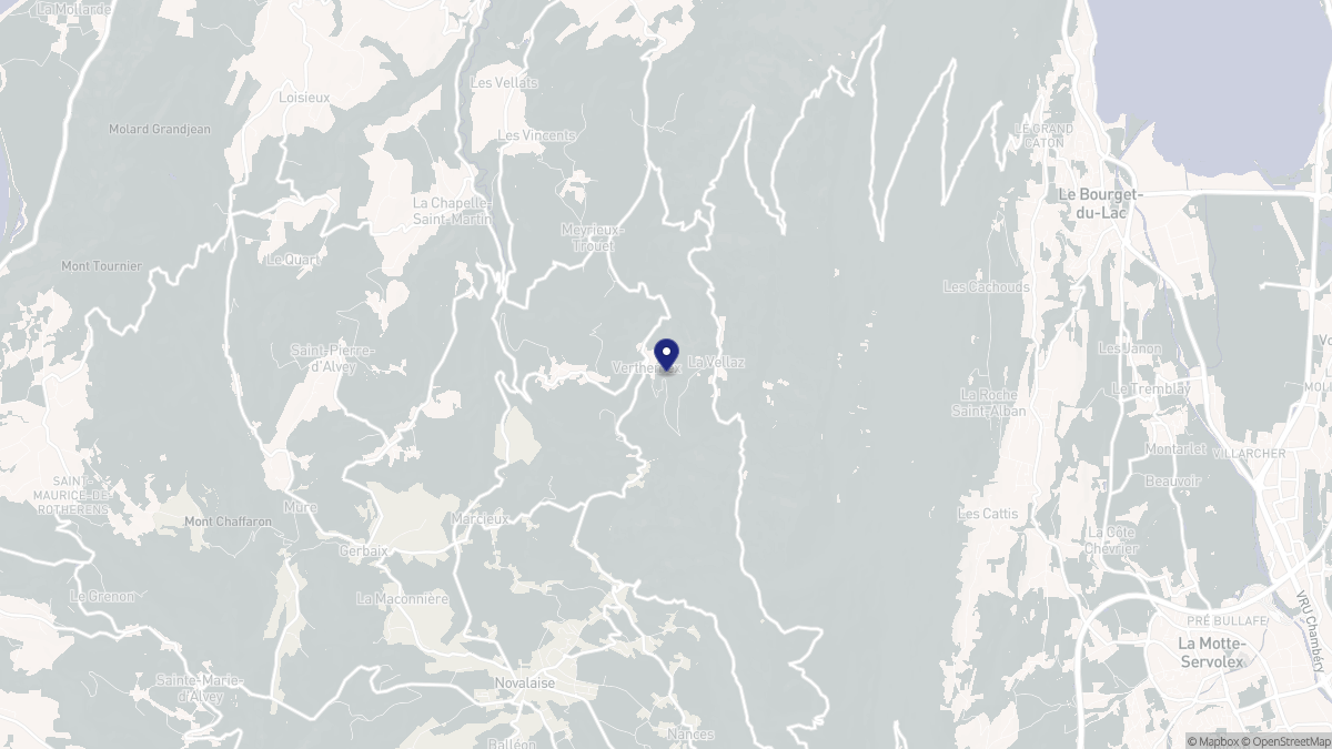 Aperçu cartographique de Verthemex, centré sur la commune