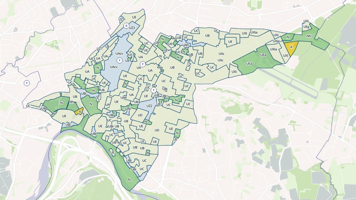 Aperçu cartographique de Annemasse, centré sur la commune