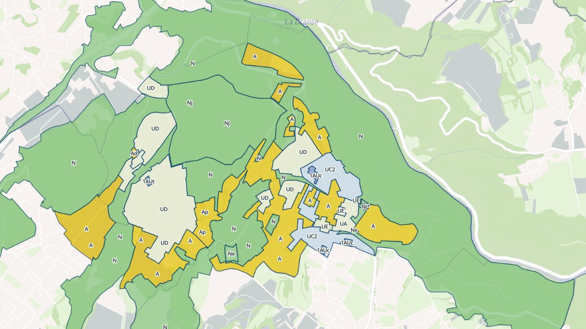 Aperçu cartographique de Armoy, centré sur la commune