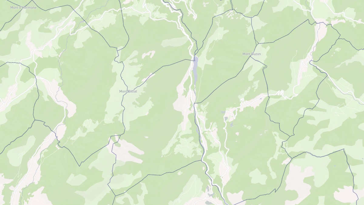 Aperçu cartographique de La Baume, centré sur la commune