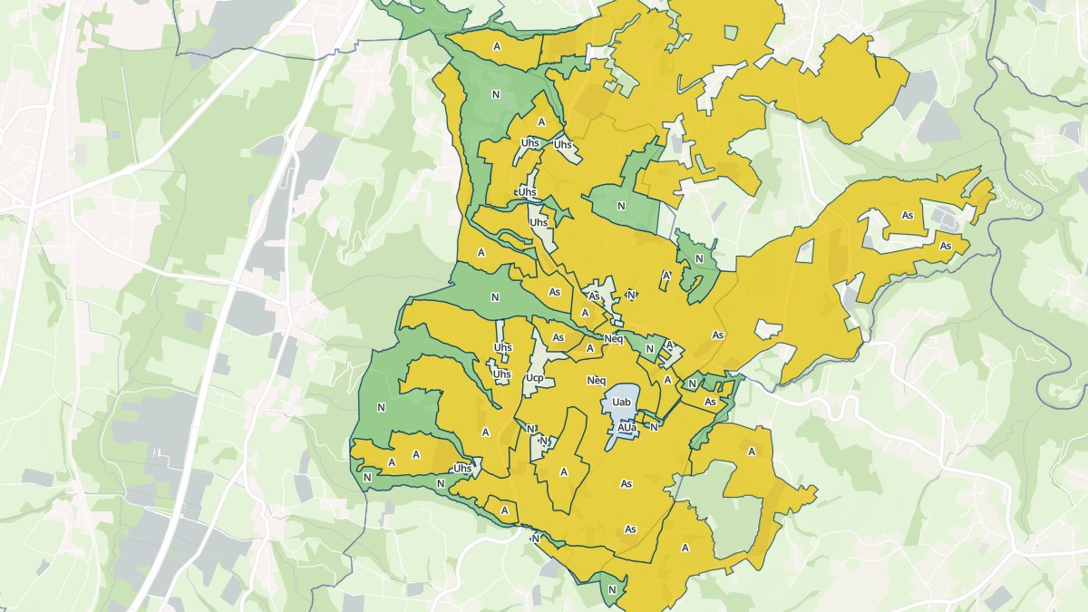 Aperçu cartographique de Chainaz-les-Frasses, centré sur la commune