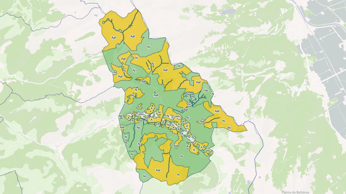 Aperçu cartographique de La Chapelle-d'Abondance, centré sur la commune