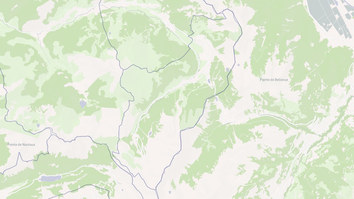 Aperçu cartographique de Châtel, centré sur la commune