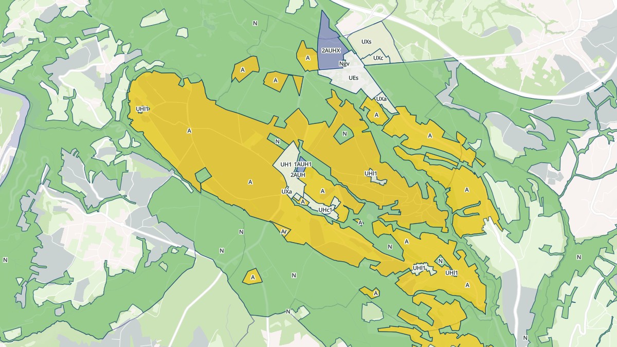 Aperçu cartographique de Chêne-en-Semine, centré sur la commune