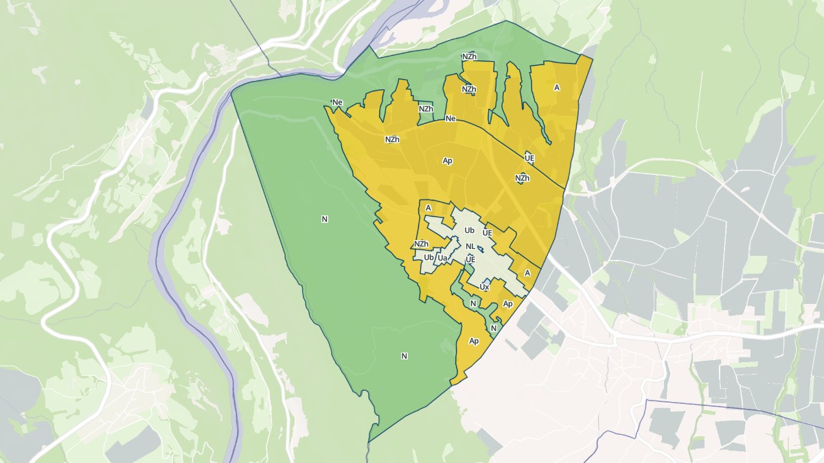 Aperçu cartographique de Chevrier, centré sur la commune