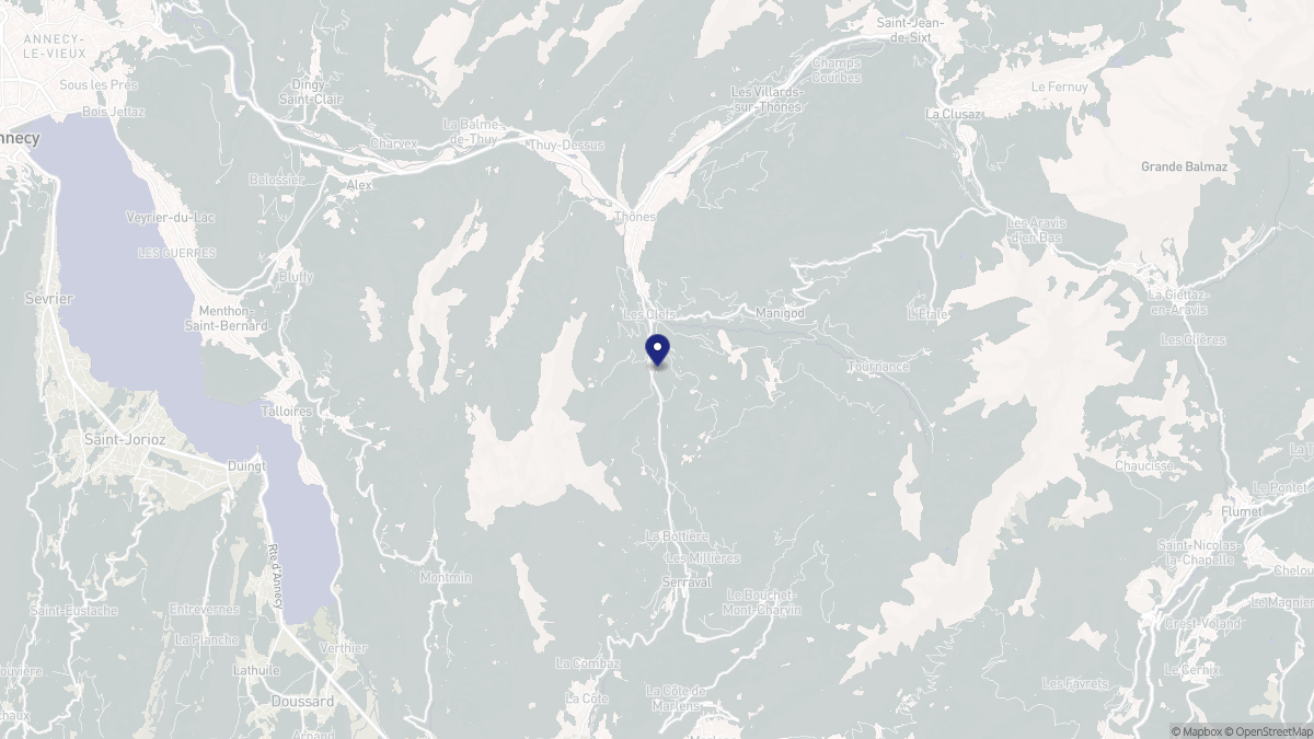 Aperçu cartographique de Les Clefs, centré sur la commune