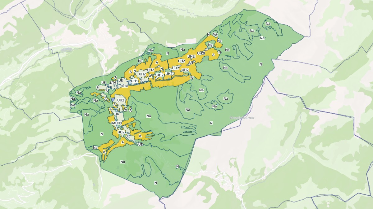 Aperçu cartographique de La Clusaz, centré sur la commune