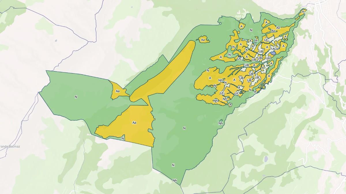 Aperçu cartographique de Cordon, centré sur la commune