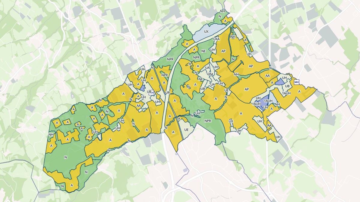 Aperçu cartographique de Cornier, centré sur la commune