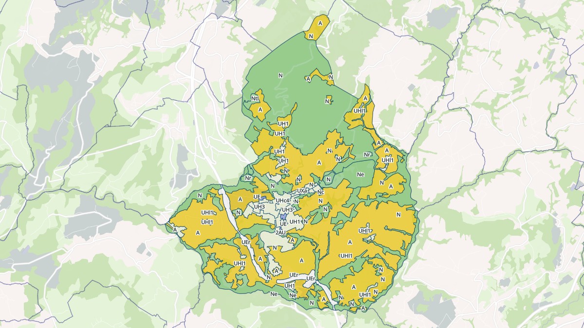 Aperçu cartographique de Cruseilles, centré sur la commune