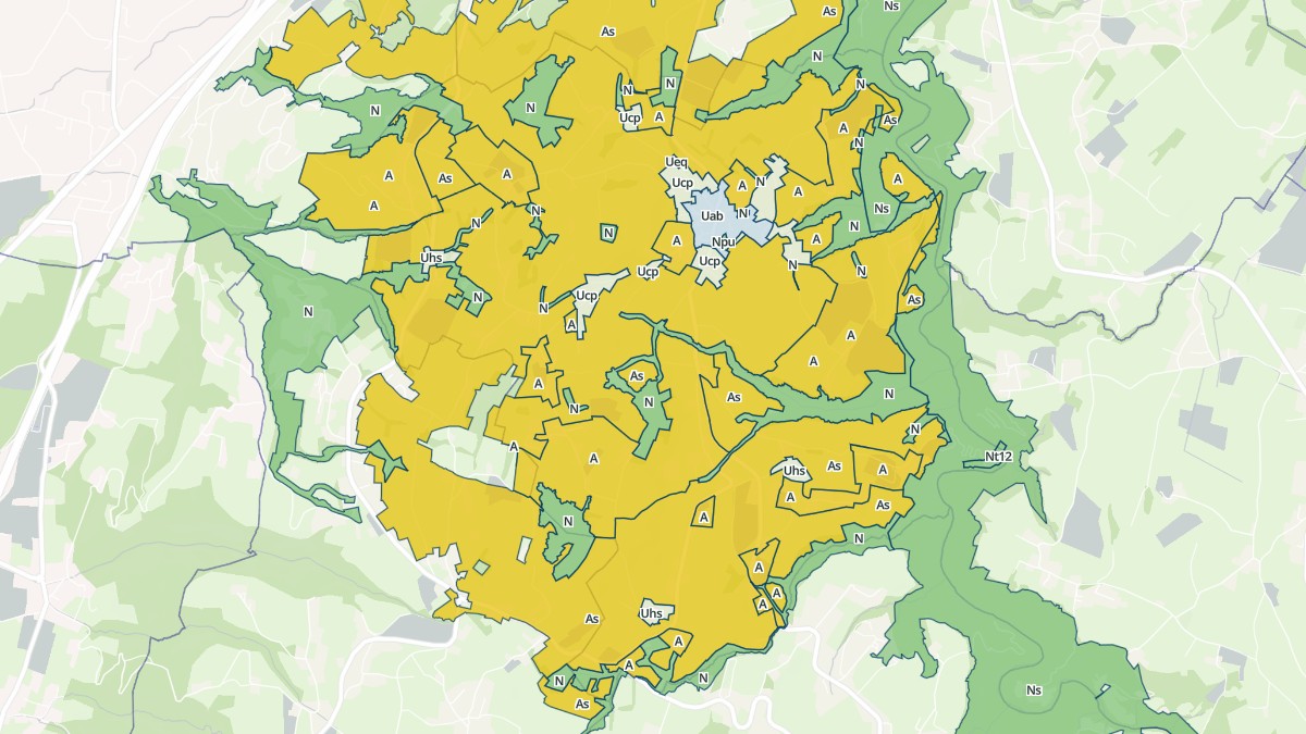 Aperçu cartographique de Héry-sur-Alby, centré sur la commune