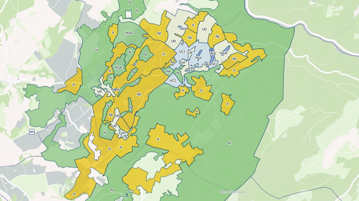 Aperçu cartographique de Lyaud, centré sur la commune