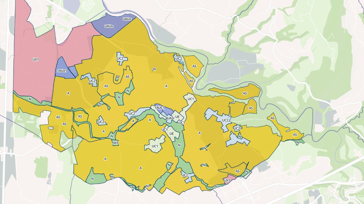 Aperçu cartographique de Marigny-Saint-Marcel, centré sur la commune