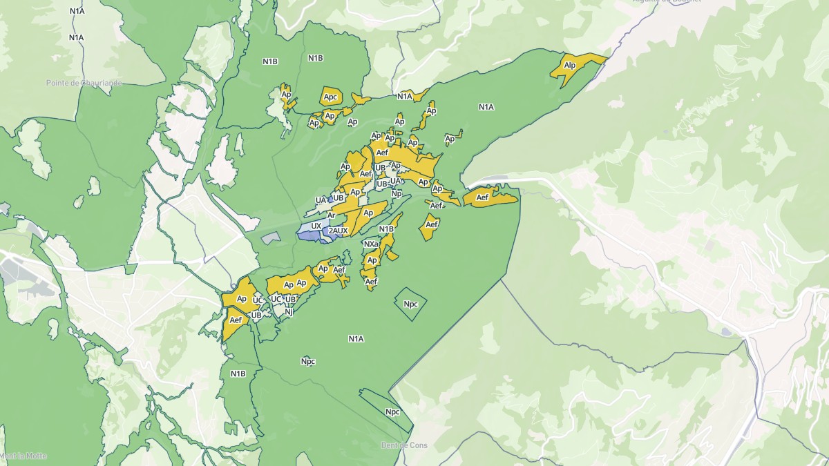 Aperçu cartographique de Val de Chaise, centré sur la commune