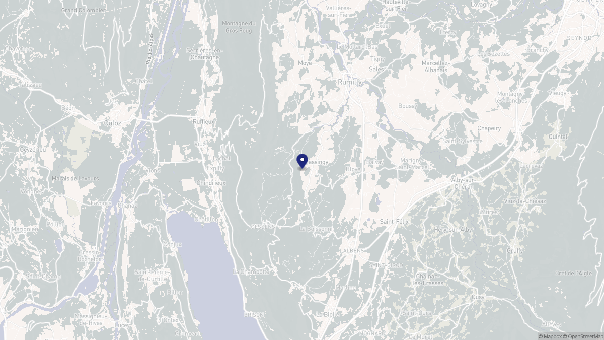 Aperçu cartographique de Massingy, centré sur la commune
