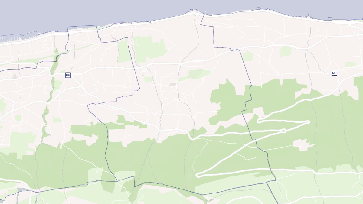 Aperçu cartographique de Maxilly-sur-Léman, centré sur la commune