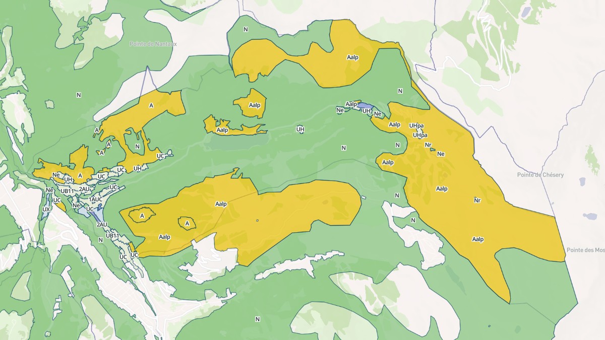 Aperçu cartographique de Montriond, centré sur la commune